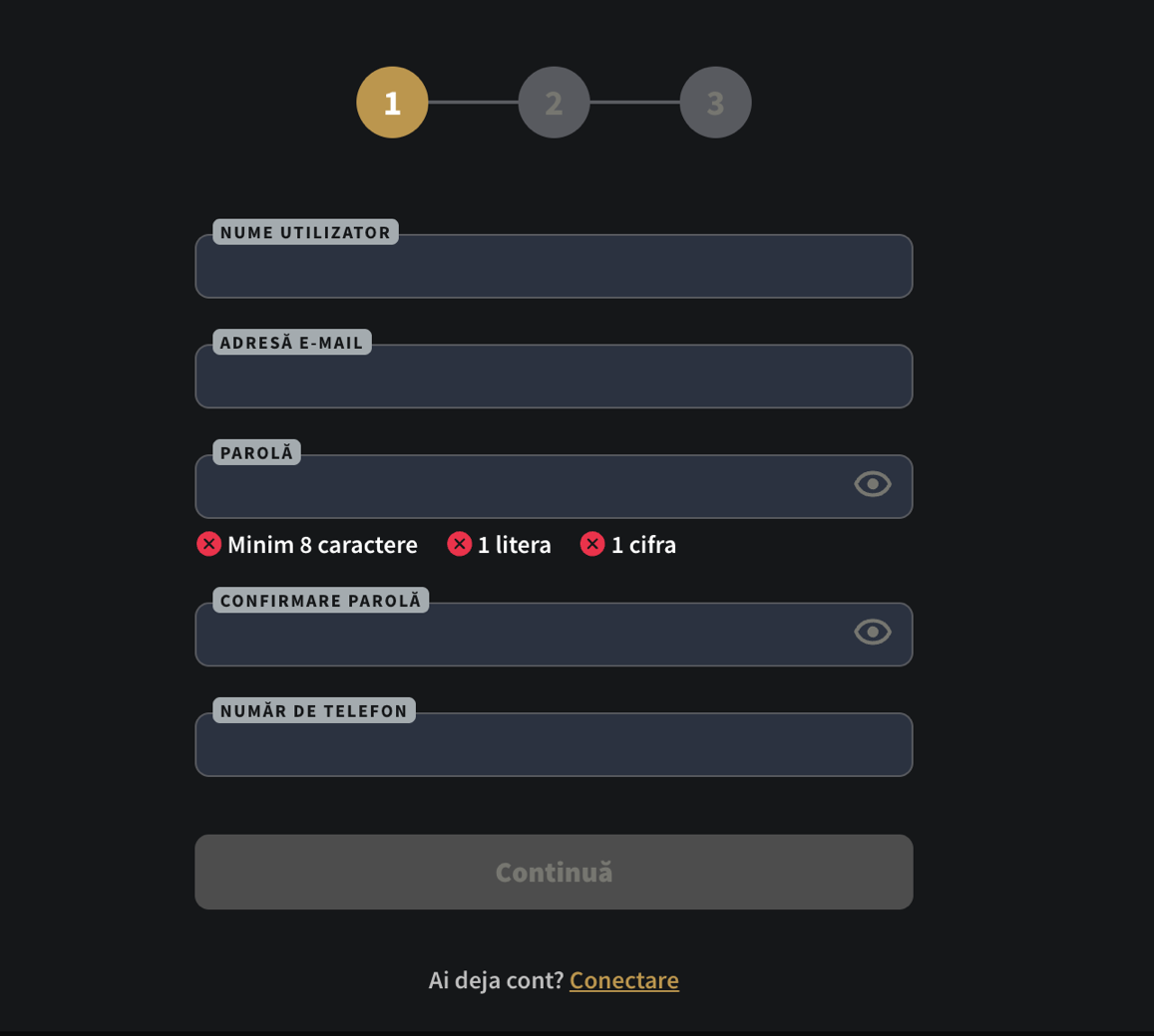 Conti Casino Registration
