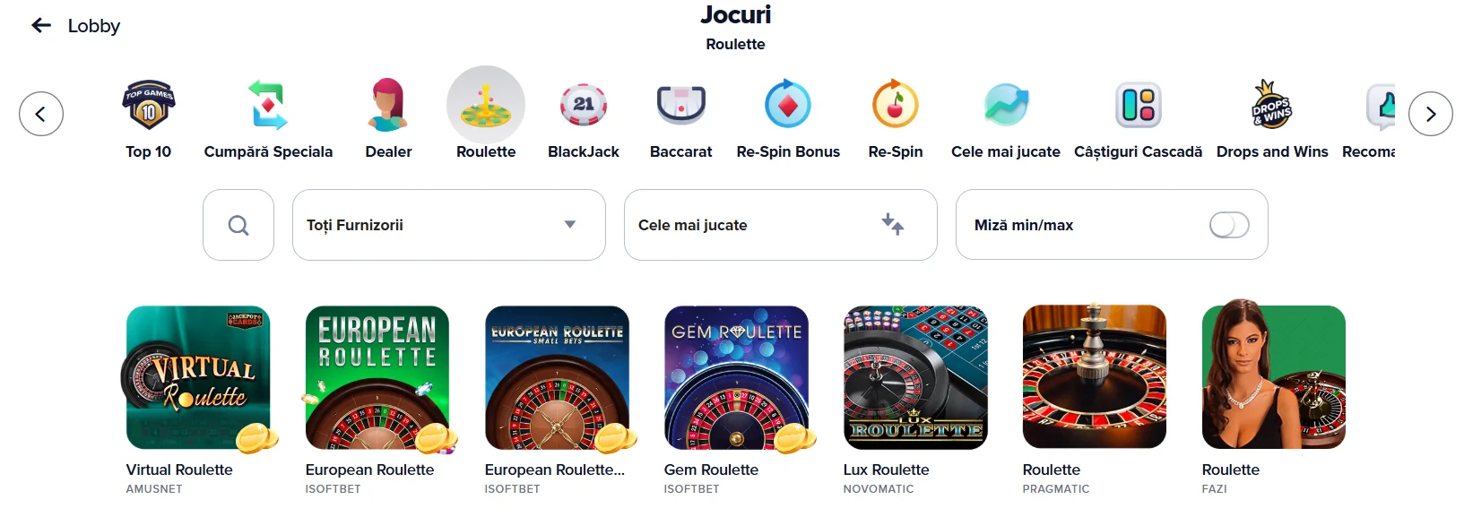 Jocuri Publicwin Casino