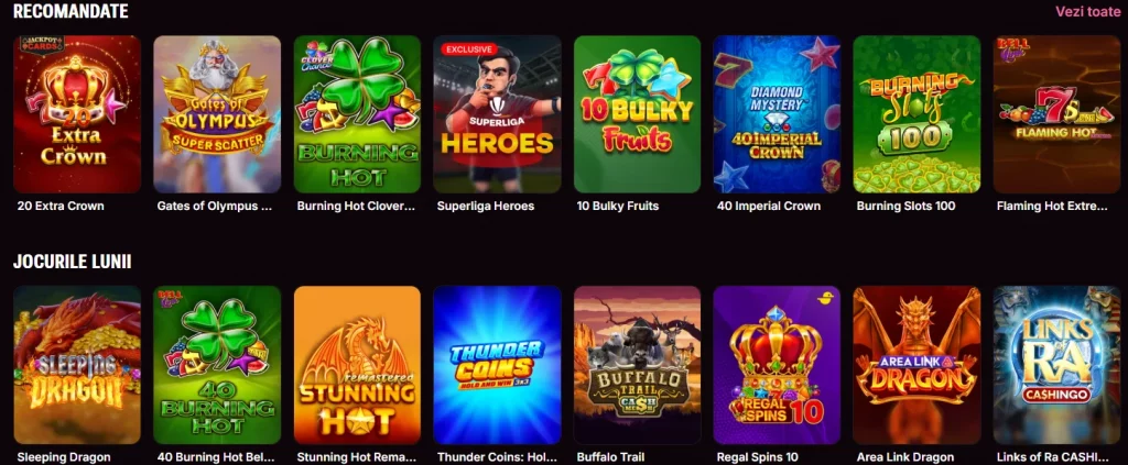 Jocuri de cazinou Superbet