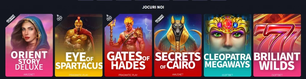 Jocuri de noroc la Getsbet Casino
