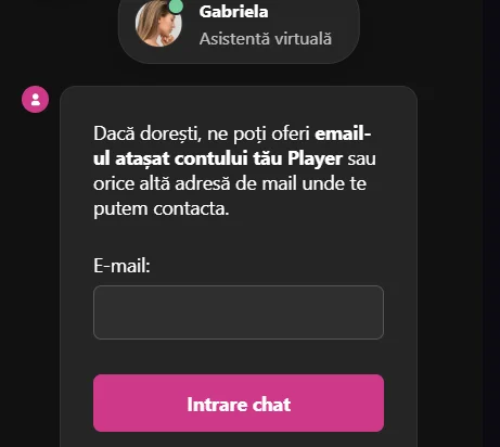 Serviciu de asistență Player Casino
